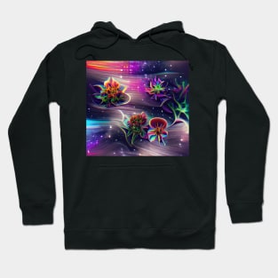 Psychedelic Space Flowers Hoodie